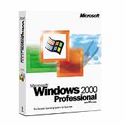 Microsoft Windows 2000 Professional Box.