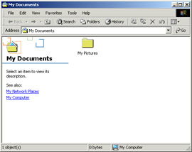 Windows 2000 My Documents Folder.